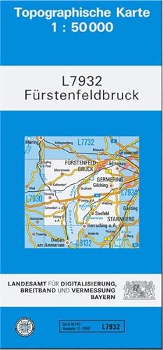 TK50 L7932 Fürstenfeldbruck: Topographische Karte 1:50000 (TK50 Topographische Karte 1:50000 Bayern) von Landesamt für Digitalisierung, Breitband und Vermessung, Bayern